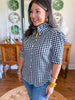 Adrienne | Jodie Top in Black Gingham