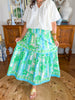 Karlie | Sea Shell Smock Tier Maxi Skirt