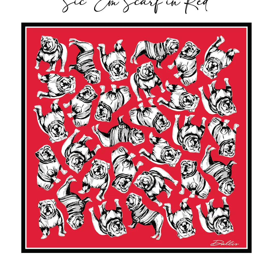 Sic 'em Gameday Scarf in Red