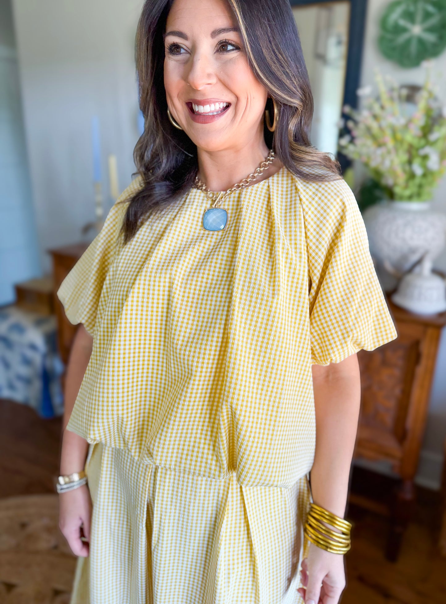 The Southern Sunshine Gingham Set