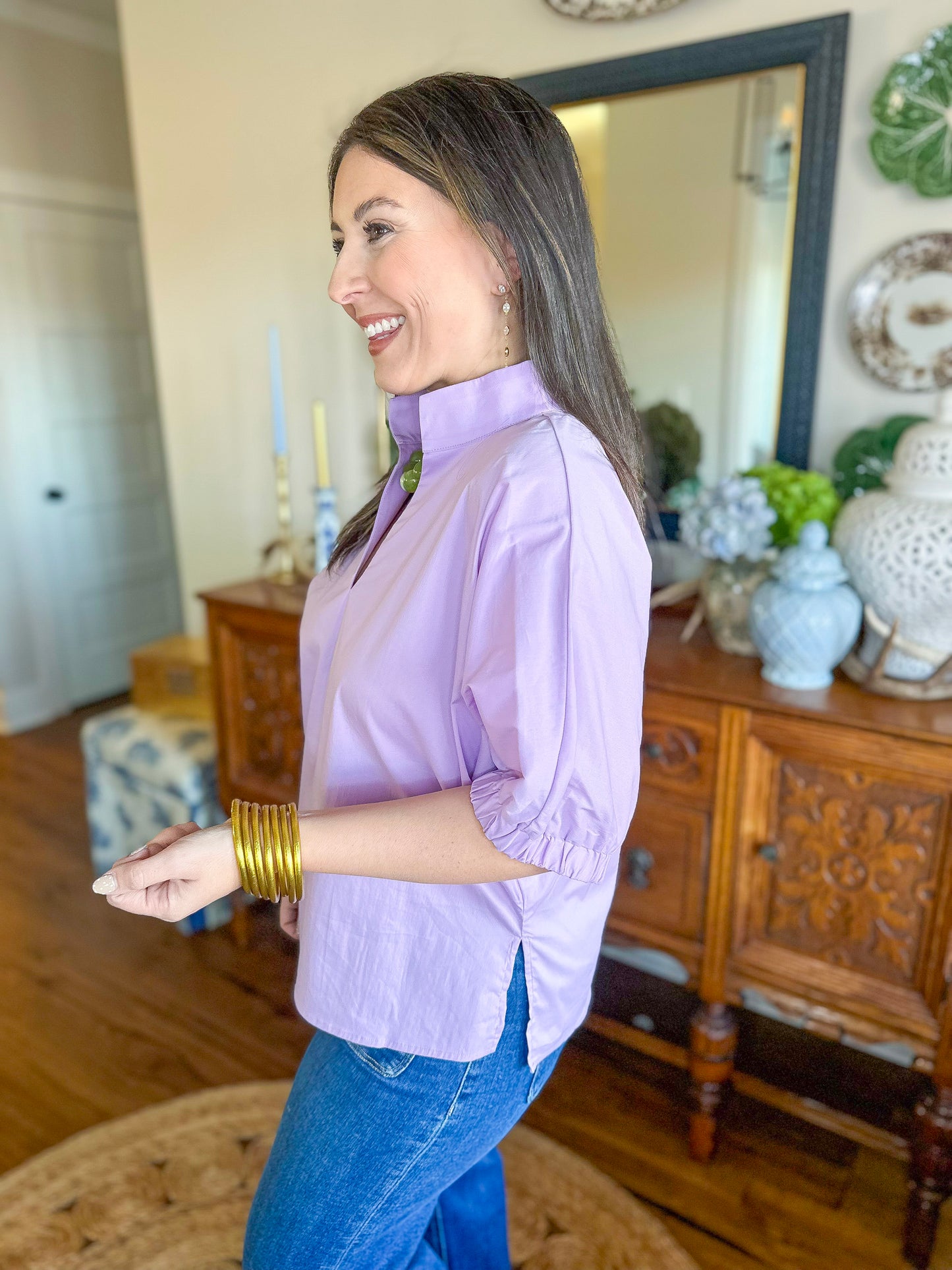 The Sutton Top in Lavender