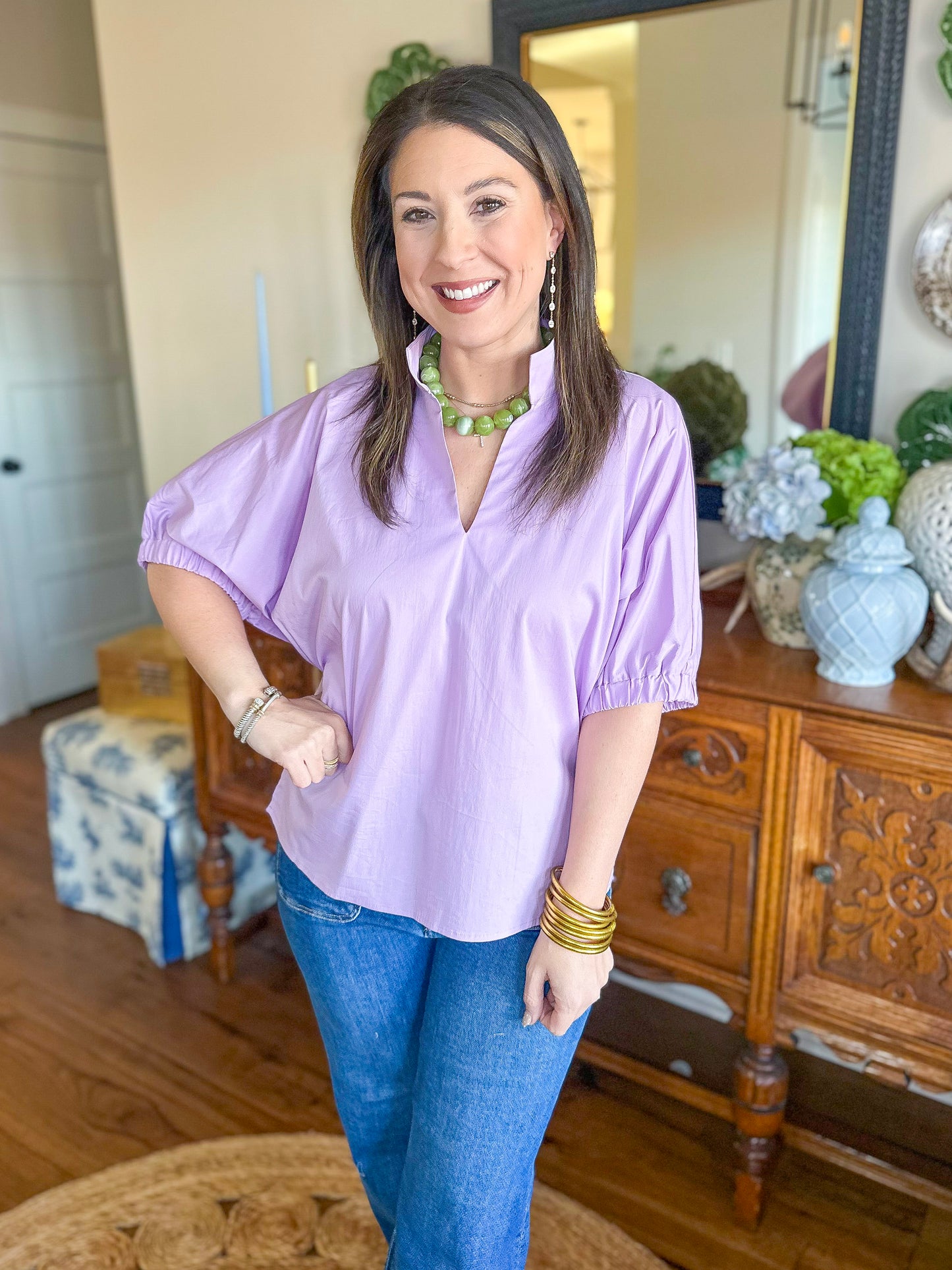 The Sutton Top in Lavender