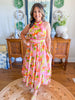 Sunset Palms Midi Dress