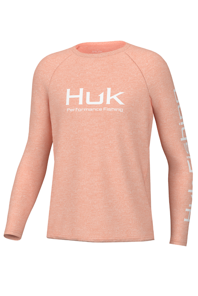 Huk Fishing Youth Stripes Pursuit Long Sleeve T-Shirt for Boys in Blue