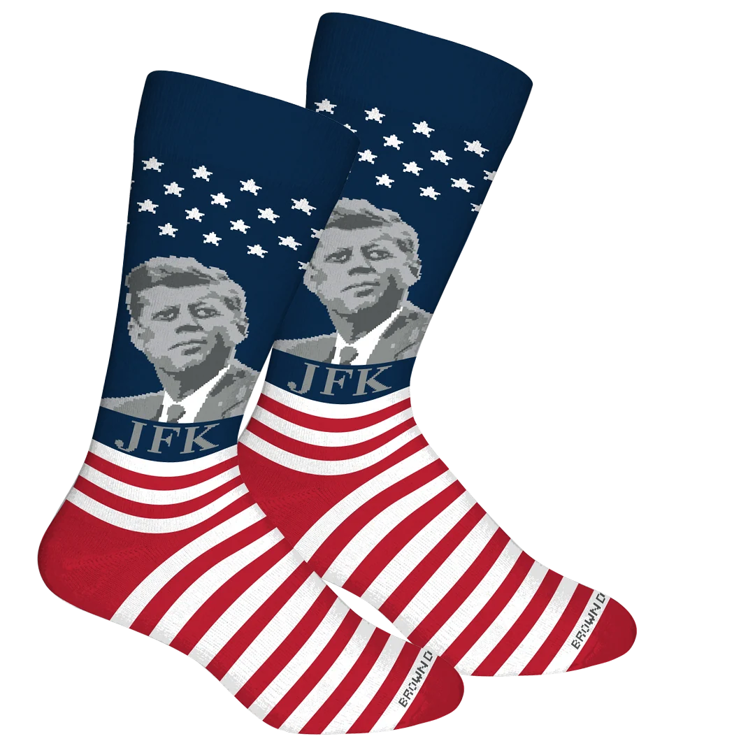 Brown Dog | JFK America Crew Socks