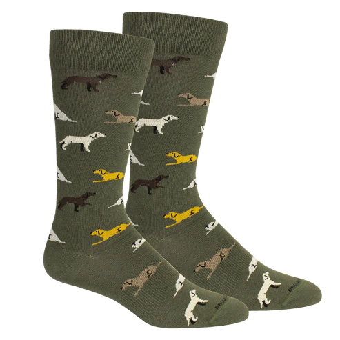 Brown Dog Command Sock in Sage