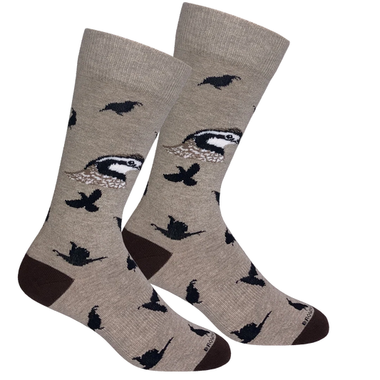 Brown Dog | Quail Crew Socks in Oatmeal