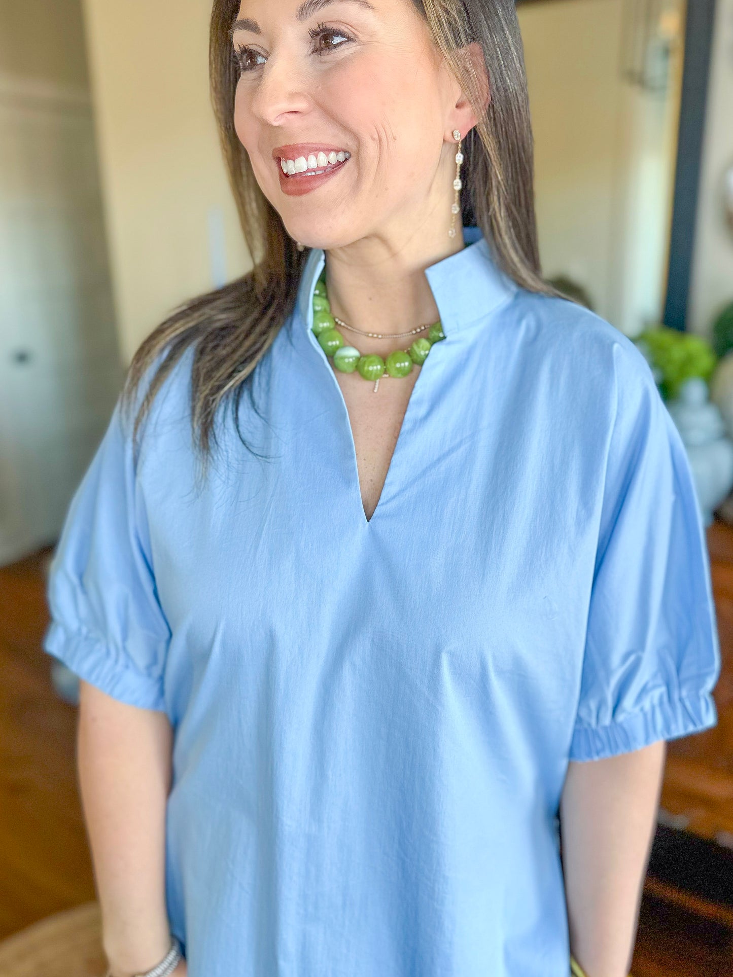 The Sutton Top in Chambray