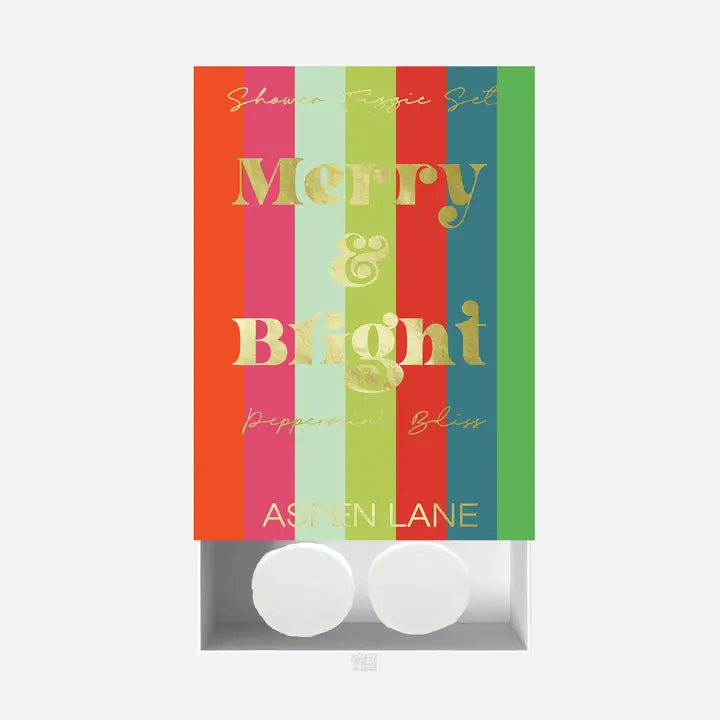 Merry & Bright Holiday Christmas Shower Steamer Set