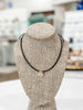 Leather Cord Necklace in Black