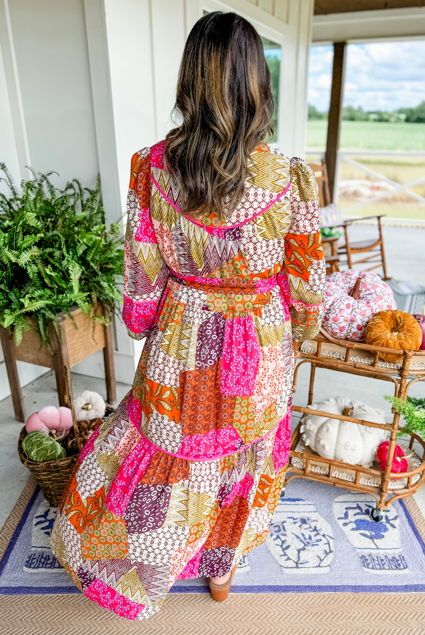 Cue the Colors of Fall Midi Dress