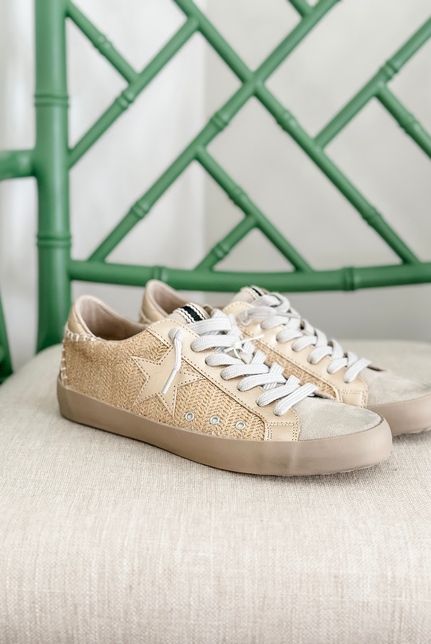 Paula Sneakers in Gold Woven