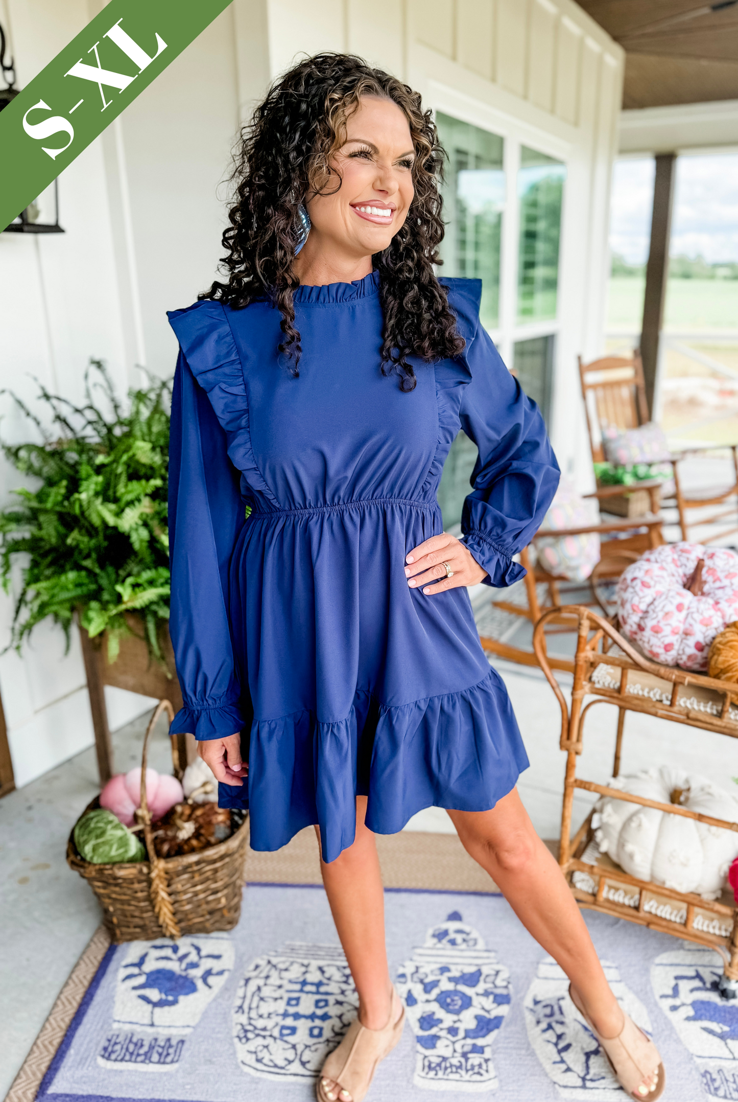 Simple Nothings Mini Dress in Navy