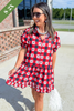 The Georgia Go Gingham Ruffle Dress