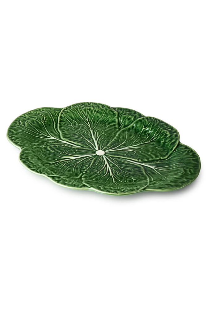 Le Jardin Cabbage 3-D Oval Platter