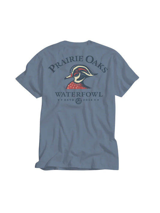 Prairie Oaks | American Wood Duck T-Shirt in Sargasso Sea