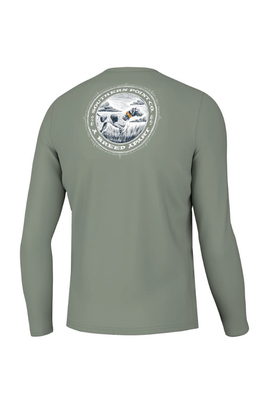 Southern Point CIRCLE GREYTON LONG SLEEVE TEE in Sea Spray