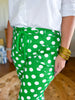 Prep Rally Dot Pants in Kelly Green