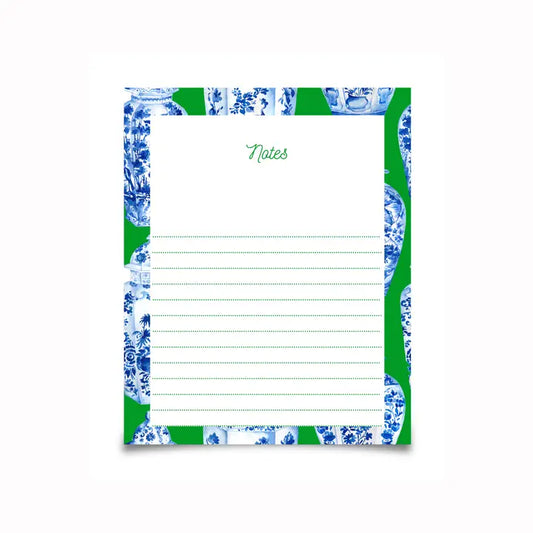 Large Green Ginger Jar Notepad