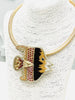 Happy Fish Necklace in Brown/Tan
