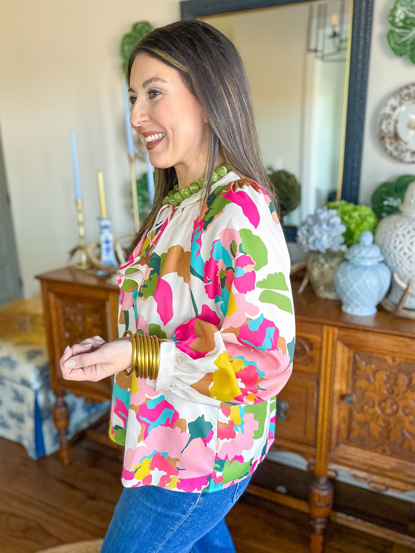 Crosby | Marin Top in Botanic Blush