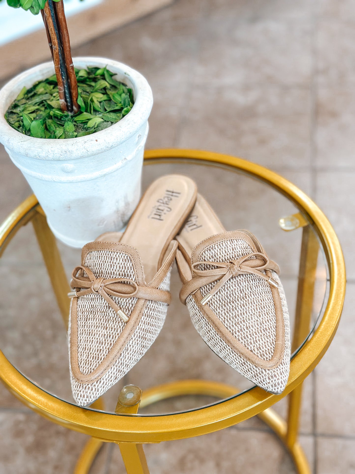 The Vada Raffia Mule