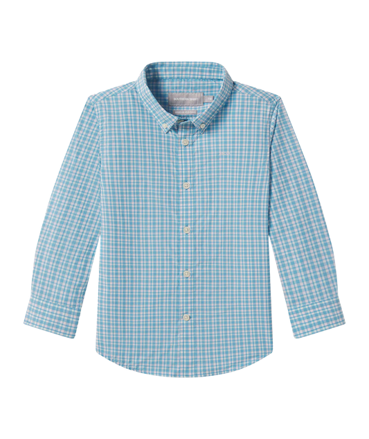 Southern Shirt Company | Youth Boys Aberdeen Plaid Long Sleeve Button Down in Overboard