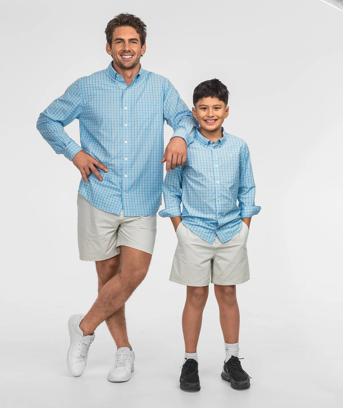 Southern Shirt Company | Youth Boys Aberdeen Plaid Long Sleeve Button Down in Overboard