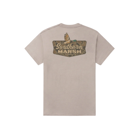 Southern Marsh | Youth Branding - Inflight Badge T-Shirt in Washed Burnt Taupe