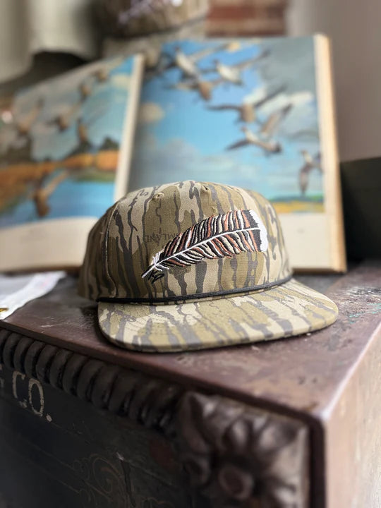 Knotted Pine | Bottomland Turkey Feather Rope Hat