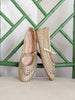 Susan Woven Mary Jane Flat in Champagne