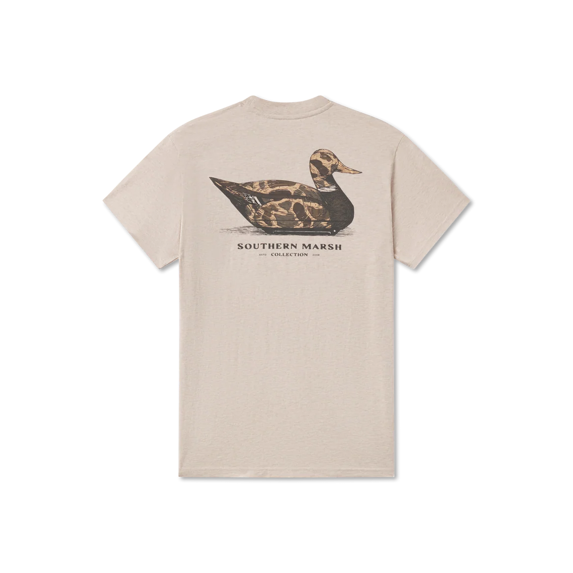 Southern Marsh | Vintage Camo Duck Decoy T-Shirt in Washed Oatmeal