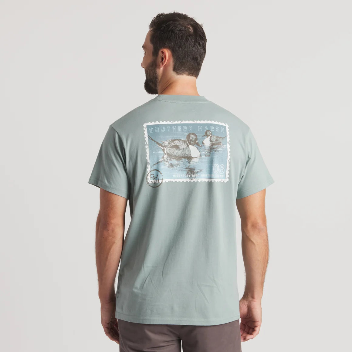 Southern Marsh | Duckstamp - Pintail T-Shirt in Burnt Sage