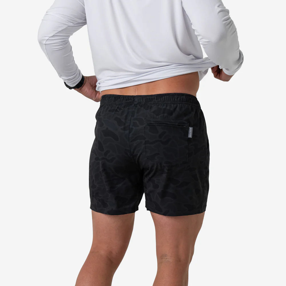 Burlebo | Athletic Shorts in Black Camo with Black Liner