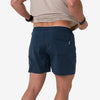 Burlebo | Athletic Shorts in Heather Navy with American Flag Liner