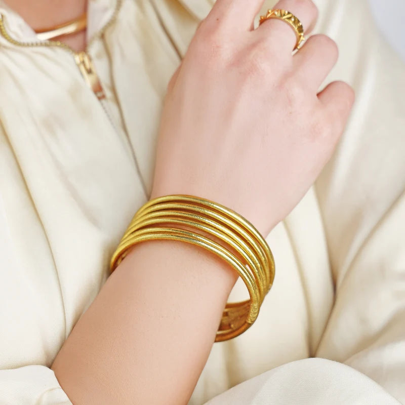 BuDhaGirl | Aura Lumine All Weather Bangles (Set of 6)