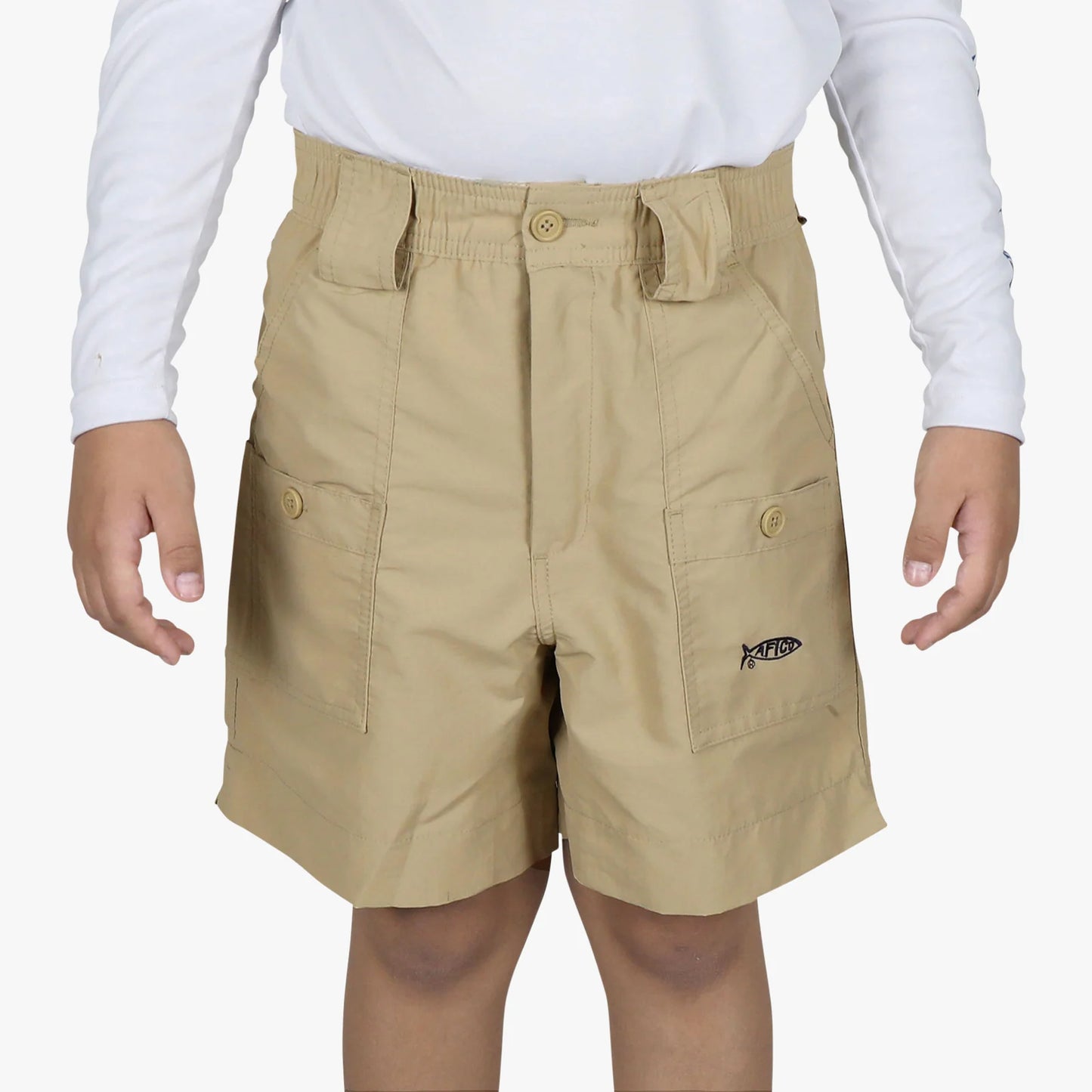AFTCO | Youth Original Fishing Short in Khaki