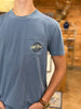 Old Row | Camo Circle Logo T-Shirt in Blue Jean