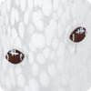 Swig | White Football Charm Soda Glass 23oz
