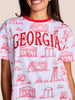 Stewart Simmons | GA Team Toile Embroidered Tee