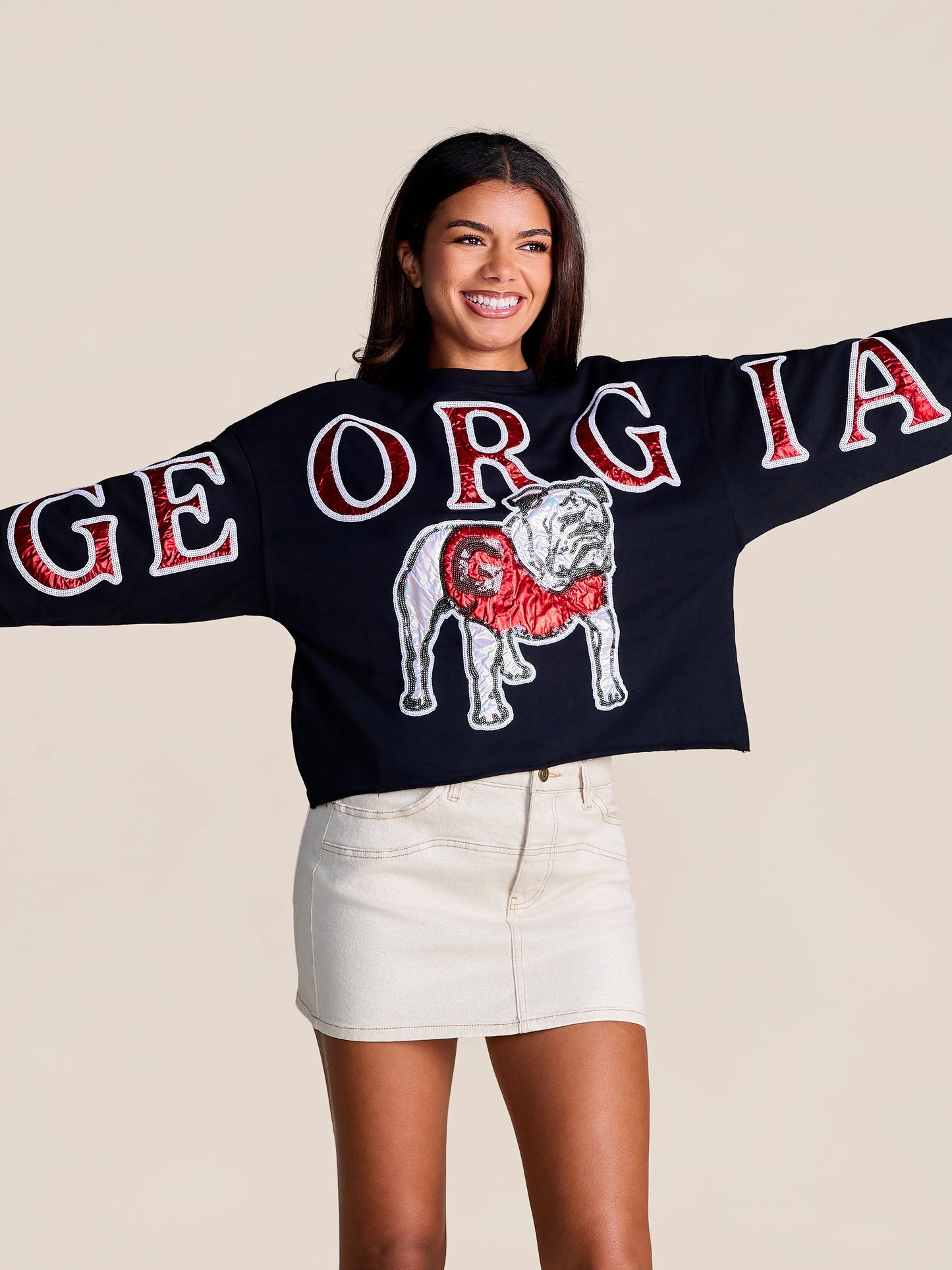 Stewart Simmons | GA Stadium Sequin Crewneck