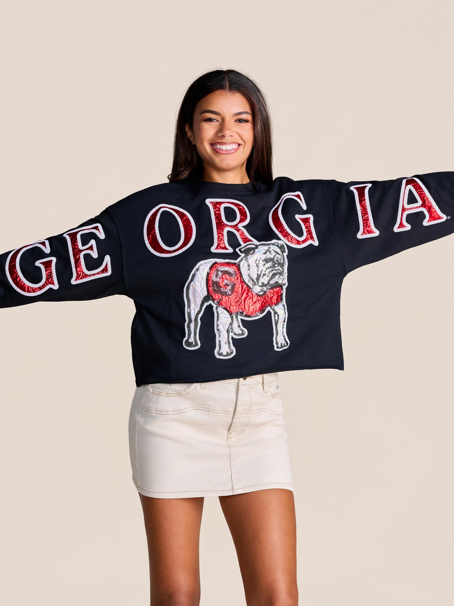 Stewart Simmons | GA Stadium Sequin Crewneck