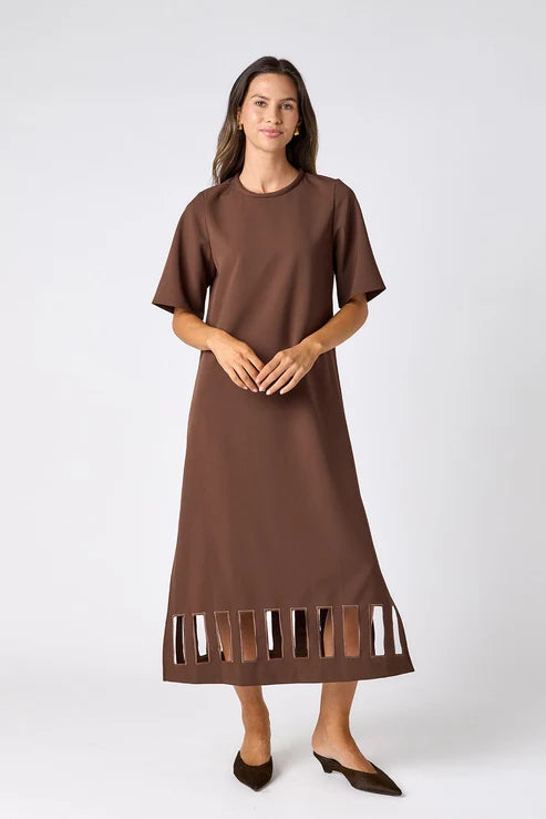 Crosby | Grayson Dress in Brownie