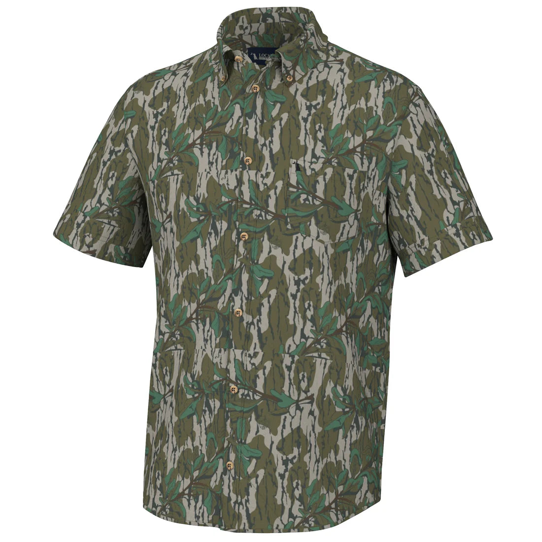 Local Boy Low Country Button Down in Green Leaf
