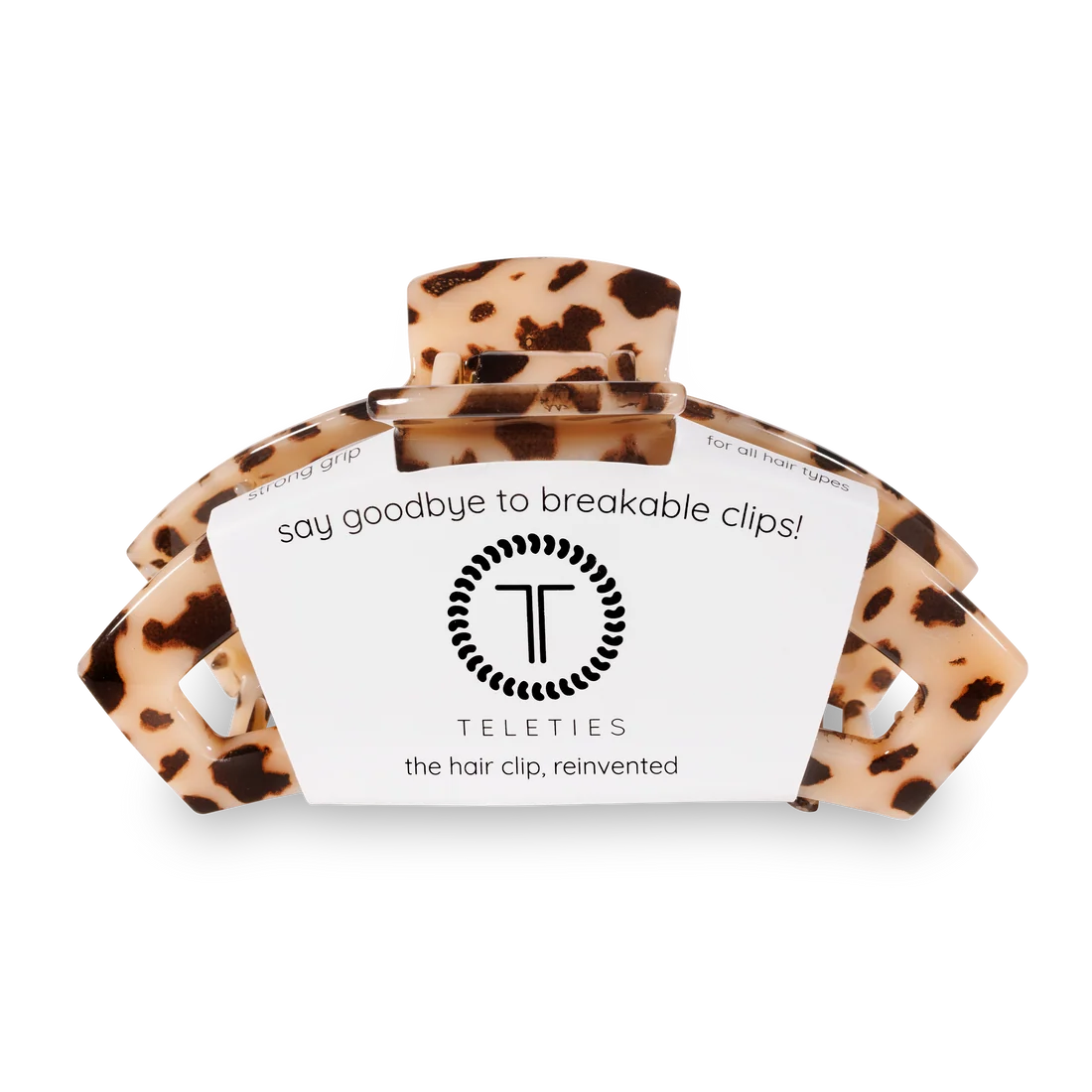 Teleties | Open Blonde Tortoise Large Hair Clip
