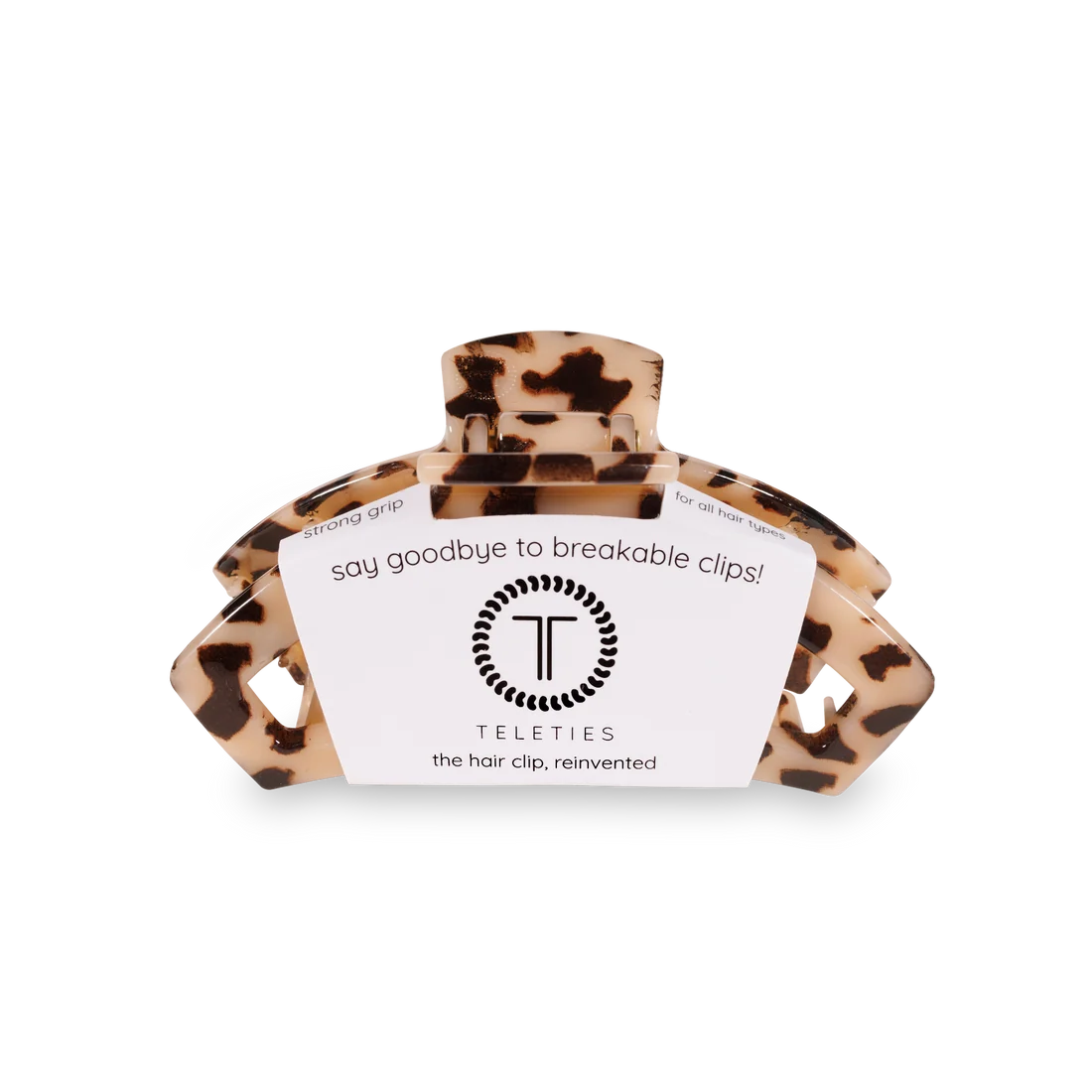 Teleties | Open Blonde Tortoise Small Hair Clip