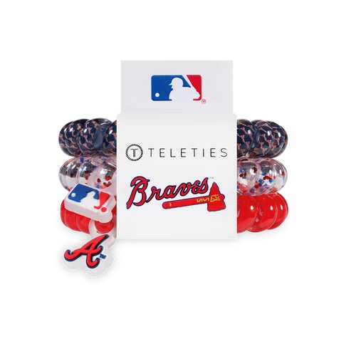 Teleties | Atlanta Braves Large Hair Ties