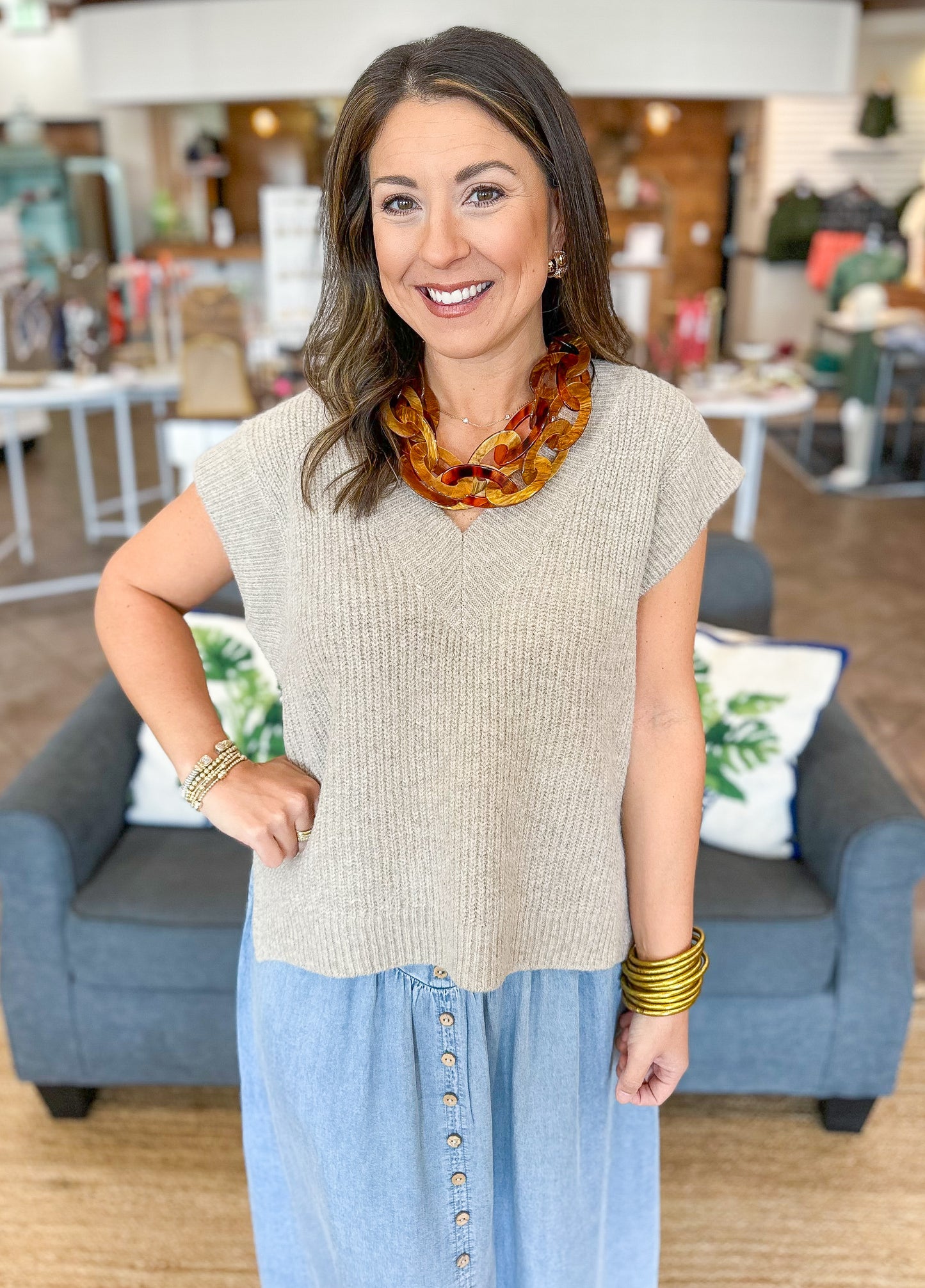 Cozy Chapter Sweater Vest