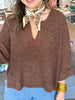 Espresso Knit Top in Brown