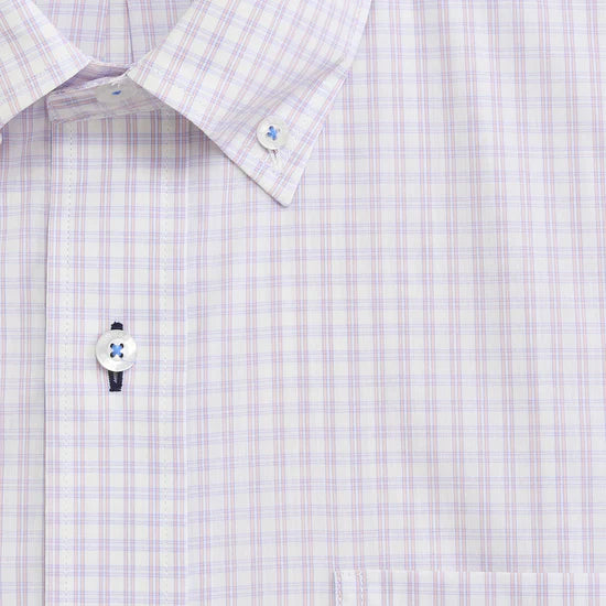 Onward Reserve | Walton Classic Fit Quad Shirt in Sea Pink